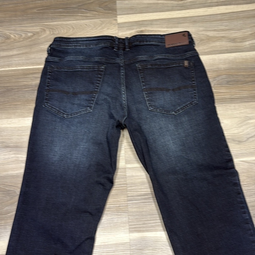 Buffalo David Bitton Jack stretch straight blue denim jeans size 38 - Picture 9 of 9